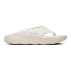 Papuci flip-flop cu detaliu logo Calm - Crem