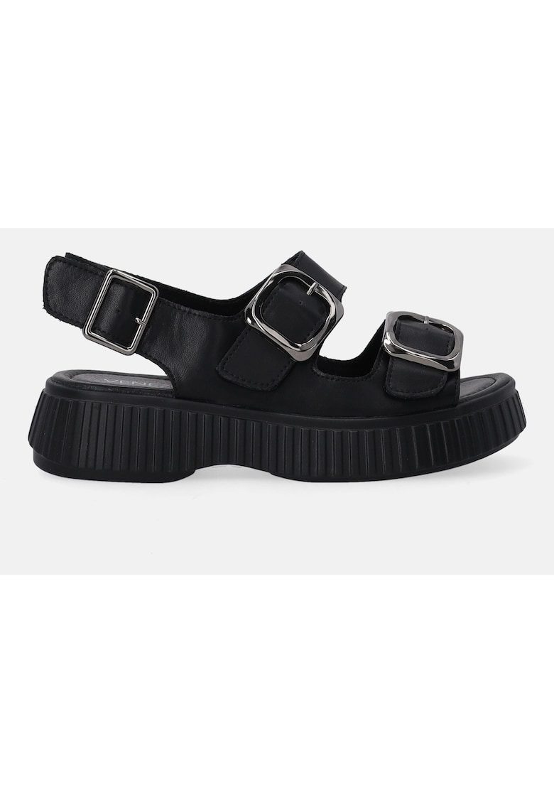 Sandale din piele cu platforma