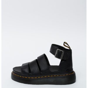 Sandale de piele cu bareta pe glezna Clarissa - Negru/Galben sofran - Negru/Galben sofran