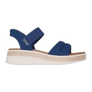 Sandale cu talpa wedge Slip-Ins™ Bobs Sun Ray - Bleumarin