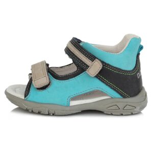 Sandale din Piele - Baieti -  Flexibile - cu Scai - AC290-611 - Albastru