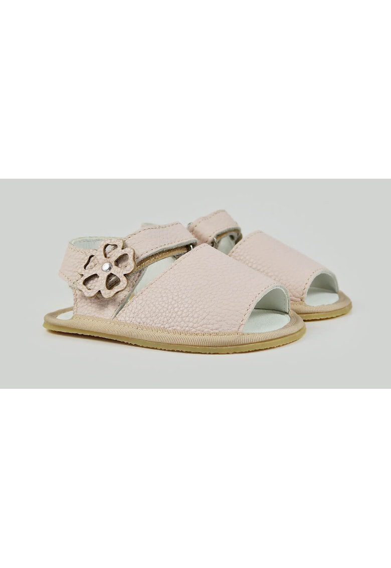 Sandale Barefoot din piele naturala - Violet - Roz - Roz pal