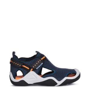 Sandale din material textil si inchidere velcro