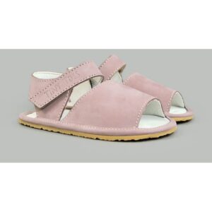 Sandale Barefoot din piele naturala - Nadeis - Roz - Roz pal