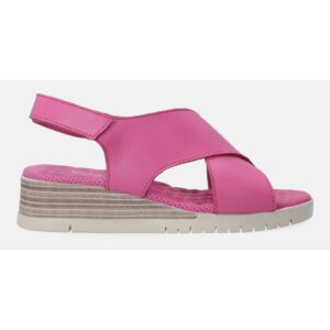 Sandale din piele - cu talpa wedge