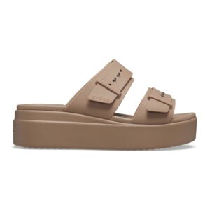Papuci wedge de cauciuc Brooklyn2 - Maro deschis