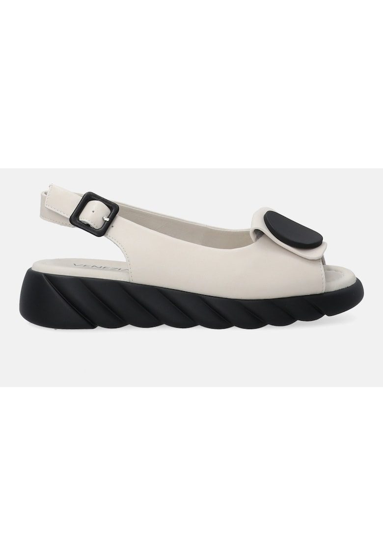 Sandale de piele cu decupaj