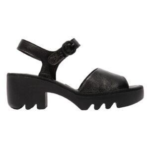 Sandale  din piele naturala - culoare negru - Negru