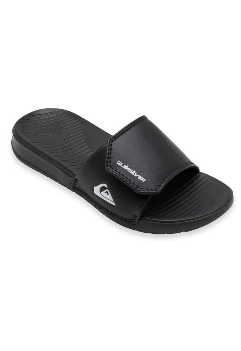 Papuci din piele ecologica - ajustabili cu banda velcro Bright Coast
