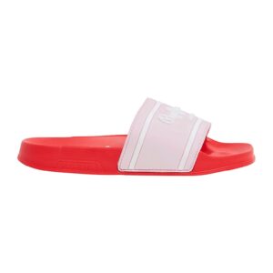 Papuci cu logo - Rosu vermillion/Roz pal