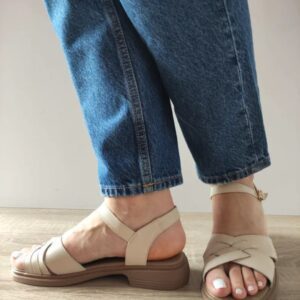 Sandale Casual Dama  5251 Crem - Crem - Crem