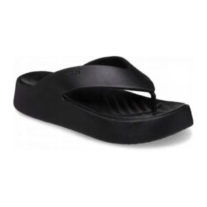 Papuci flip-flop cu talpa wedge si logo Getaway