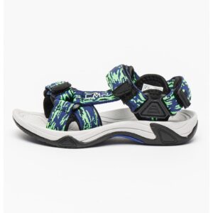 Sandale cu inchidere velcro pentru drumetii Hamal - Verde/Bleumarin