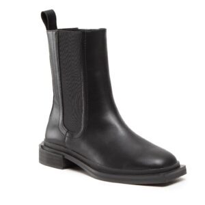 Cizme dama - 301728177 - Piele ecologica - Negru - Negru