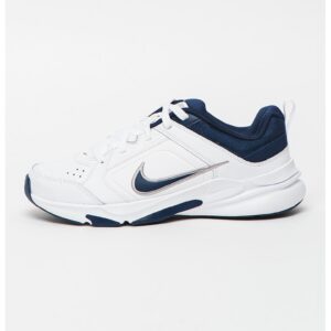 Pantofi de piele ecologica pentru antrenament Defy All Day - Alb optic/Bleumarin