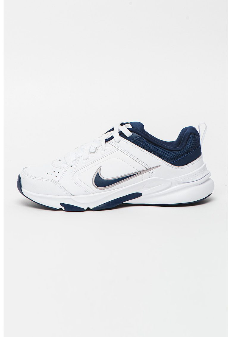 Pantofi de piele ecologica pentru antrenament Defy All Day - Alb optic/Bleumarin