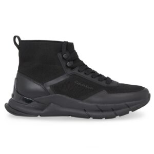 Pantofi sport  pentru Barbati - high top lace up knit - HM0HM01267-0GJ - Negru - Negru