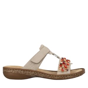 Papuci casual - dama -  ANTISTRESS - 62815-62 bej - piele ecologica