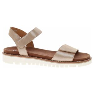 Sandale dama - 12-28114-08 - piele - bej - Auriu