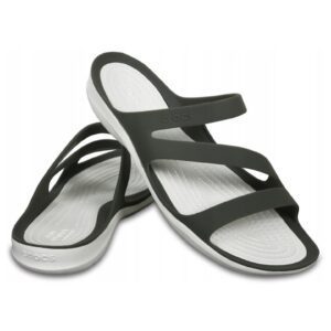 Sandale dama - Material sintetic - Model Swiftwater - Alb/Negru - Alb/Negru