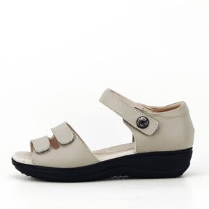 Sandale gri din piele naturala Agata 127 5538 - Gri