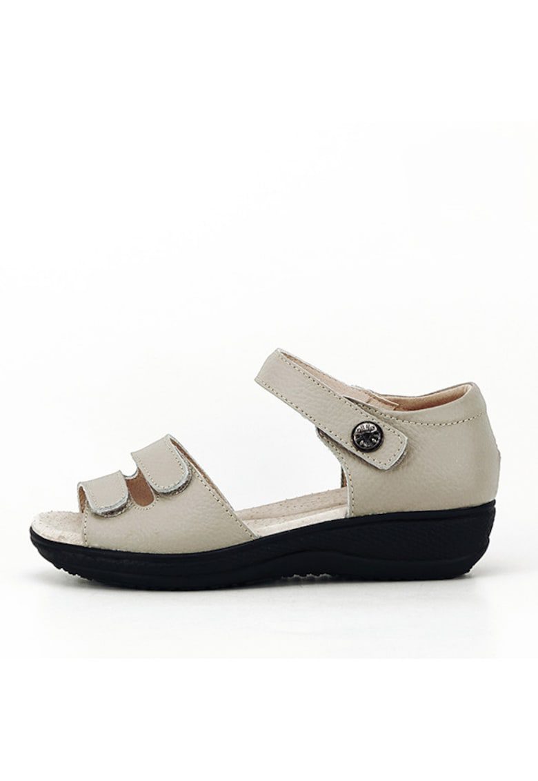 Sandale gri din piele naturala Agata 127 5538 - Gri