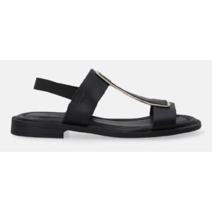 Sandale din piele pentru confort maxim - Negru