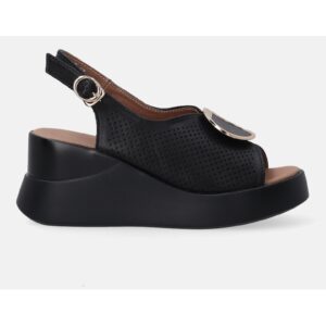 Sandale wedge cu perforatii