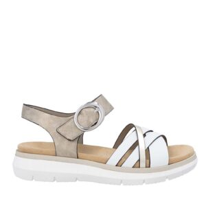 Sandale casual - dama - D2K55-90 alb - piele ecologica