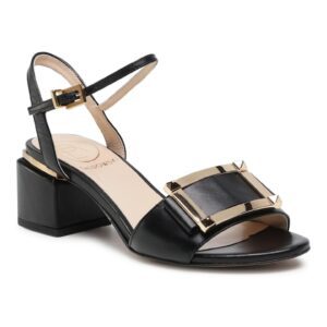 Sandale dama -  29456 - Piele naturala - Negru