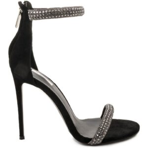 Heeled sandals women  TERISA - Negru