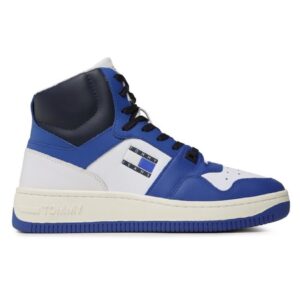 Pantofi sport pentru Barbati - tj mid cut basket - EM0EM01164-C66 - Albastru - Albastru