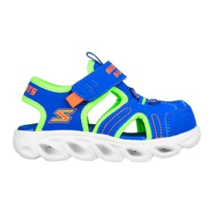Sandale cu LED-uri Hypno-Splash - Verde neon/Albastru