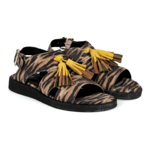 Sandale cu model animal print Taormina -