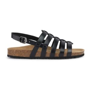 Sandale din piele ecologica - Negru