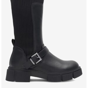 Cizme dama 5905588143642 - Sintetic - Negru - Negru