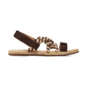 Sandale dama  piele naturala - maro -