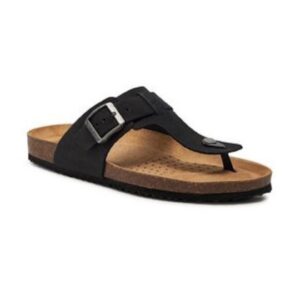 Papuci dama  model Ghita D U159VD 00032 - piele naturala - negru -