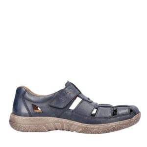 Sandale casual - barbati -  ANTISTRESS - 03578-14 bleumarin - piele naturala - Bleumarin