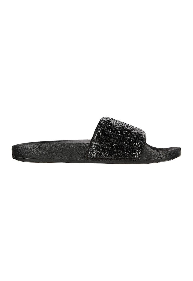 Papuci stralucitori Pop Ups - New Spark - Negru