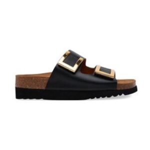 Papuci dama  305329639 - Piele naturala - Negru - Negru