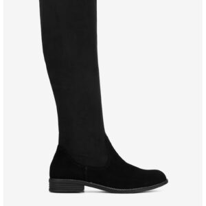 Cizme dama 5903419431395 - Piele intoarsa - Negru - Negru