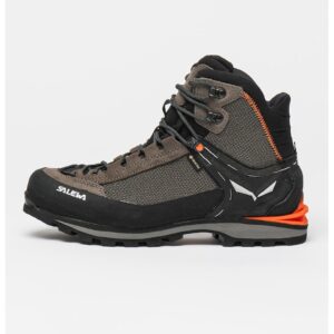 Pantofi mid-high cu garnituri din piele intoarsa pentru trekking Crow GTX - Negru/Kaki