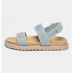 Sandale cu aspect din denim Diesem - Albastru deschis