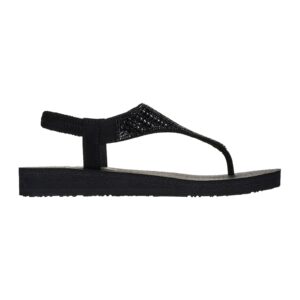 Sandale cu strasuri - Negru