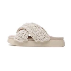 Papuci dama 302652778 - Textil - Alb - Alb