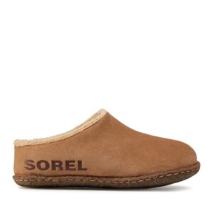 Papuci sport copii  207588974 - Piele intoarsa - Maro