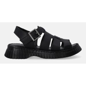 Sandale din piele cu talpa cu model dexturat
