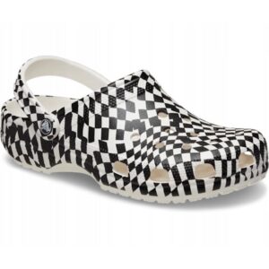 Saboti Femei - Classic Warped Checker 211007 Clog - Alb - Alb