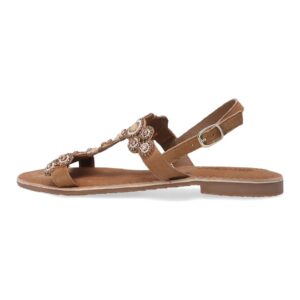 Sandale de piele intoarsa decorate cu margele